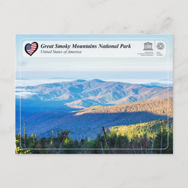 UNESCO WHS - Great Smoky Mountains National Park Postcard (Front)