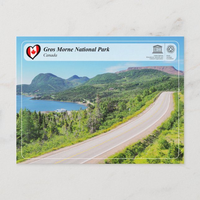 UNESCO WHS - Gros Morne National Park Postcard (Front)
