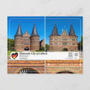 UNESCO WHS - Hanseatic City of Lübeck - Holstentor Postcard
