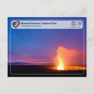 UNESCO WHS - Hawaii Volcanoes National Park Postcard