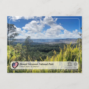 UNESCO  WHS - Hawaii Volcanoes National Postcard