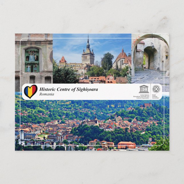 UNESCO WHS - Historic Centre of Sighisoara Postcard (Front)