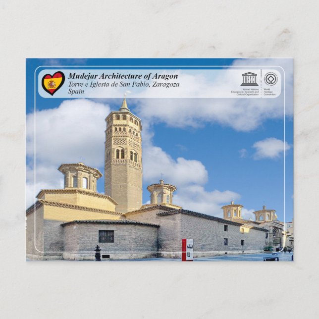 UNESCO WHS - Iglesia de San Pablo Apóstol  Postcard (Front)