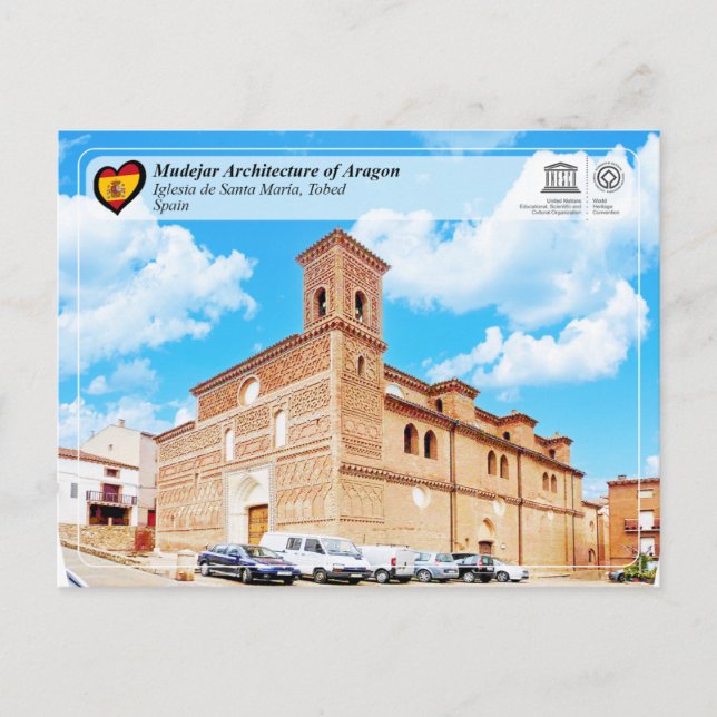 UNESCO WHS - Iglesia de Santa María Postcard (Front)
