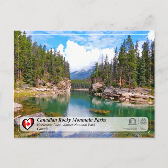 UNESCO WHS - Jasper National Park Postcard (Front)