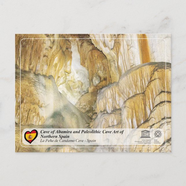 UNESCO WHS - La Peña de Candamo Cave Postcard (Front)