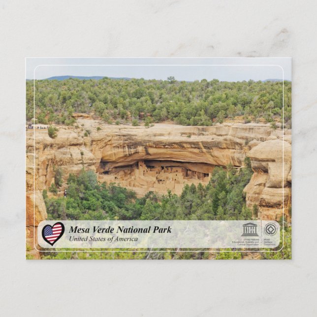 UNESCO WHS - Mesa Verde National Park Postcard (Front)