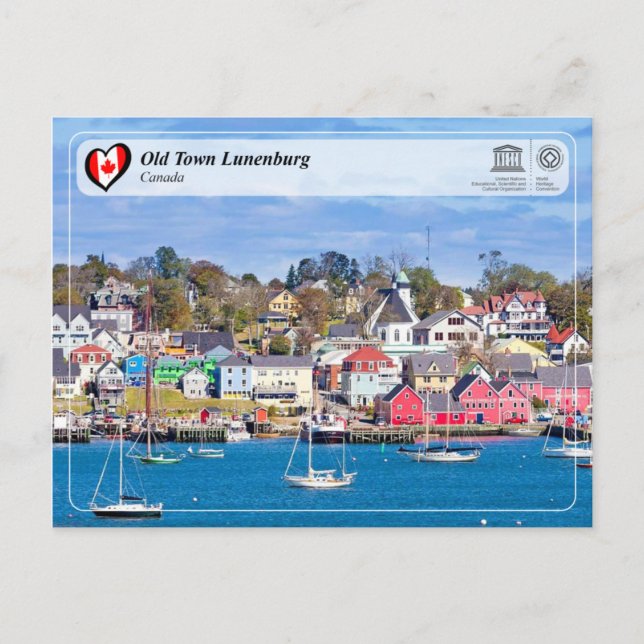 UNESCO WHS - Old Town Lunenburg Postcard (Front)