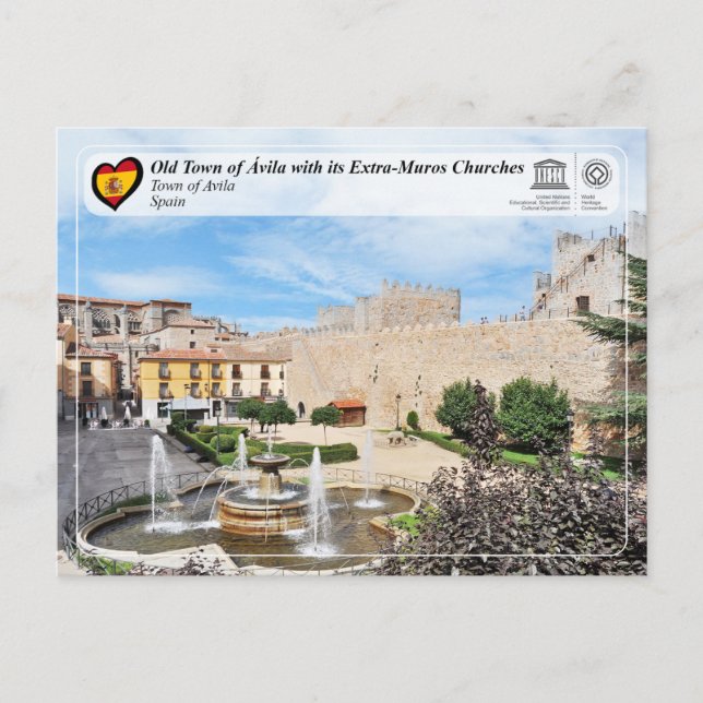 UNESCO WHS - Old Town of Ávila and its walls Postcard (Front)