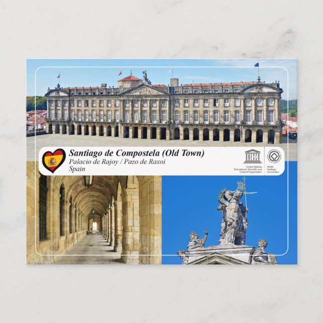 UNESCO WHS - Palacio de Rajoy / Pazo de Raxoi Postcard (Front)