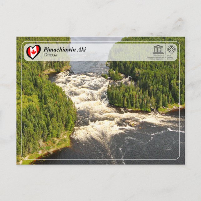 UNESCO WHS - Pimachiowin Aki Postcard (Front)