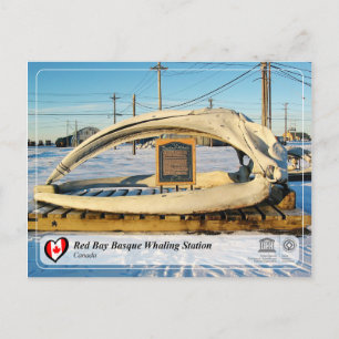 UNESCO WHS - Red Bay Basque Whaling Station Postcard