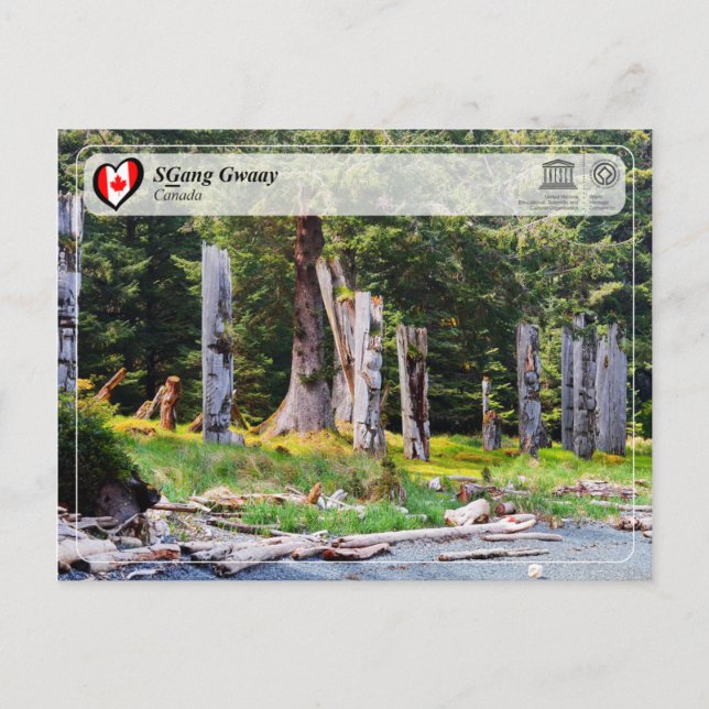 UNESCO WHS - SGang Gwaay Postcard (Front)