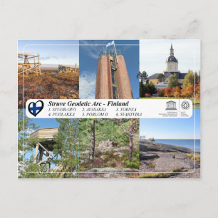 UNESCO WHS - Struve Geodetic Arc in Finland Postcard