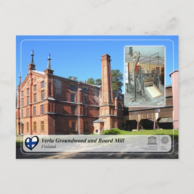 UNESCO WHS - Verla Groundwood and Board Mill Postcard (Front)