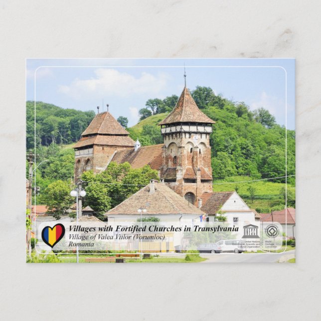 UNESCO WHS - Village of Valea Viilor Postcard (Front)