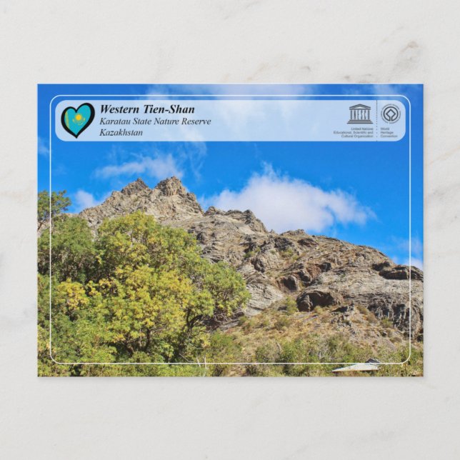 UNESCO WHS - Western Tien-Shan - Karatau NR Postcard (Front)