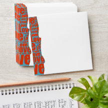 Uneven Love Type Border Autumn Wedding RSVP Square