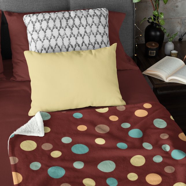 Uneven Scattered Polka Dot Vector Seamless Pattern Sherpa Blanket (Creator Uploaded)