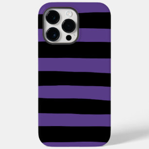 Uneven Stripes in Purple and Black Case-Mate iPhone 14 Pro Max Case
