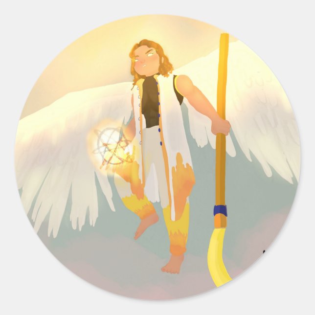 Unexpected buddy classic round sticker (Front)