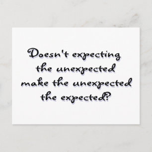 Unexpected? Postcard