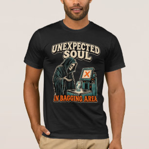 Unexpected Soul at Self Checkout Grim Reaper Humo T-Shirt