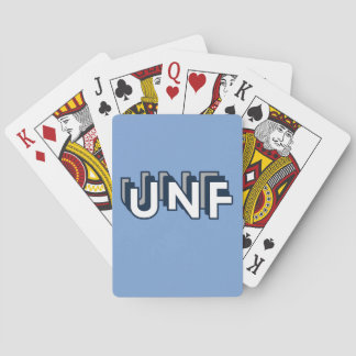 UNF - University of North Florida Blue Playing Cards