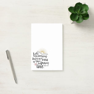 UNFAILING LOVE Bible Scripture   Post-it Notes