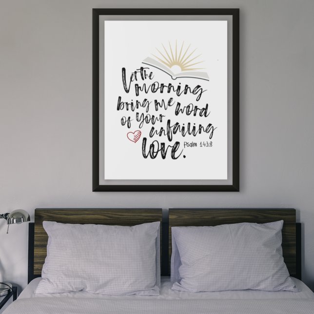 UNFAILING LOVE Psalm Bible Verse Typography Poster (Creator Uploaded)