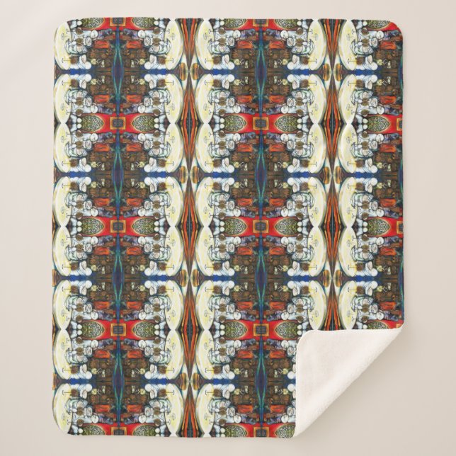 Unfazed by Challenge Sherpa Blanket (Front)