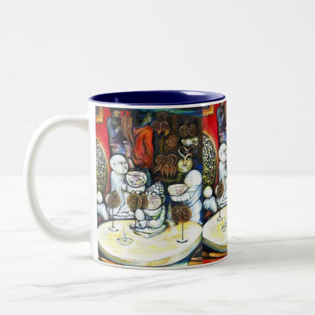 Unfazed by Challenge Two-Tone Coffee Mug (Left)