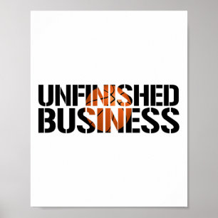 Unfinished Business Sketll Team Player Warmups Poster