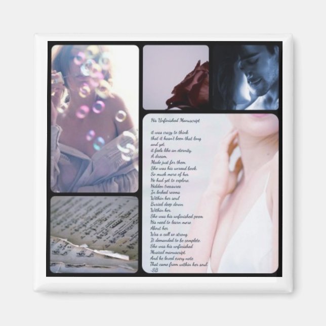 unfinished manuscript poem edit 2 magnet (Front)