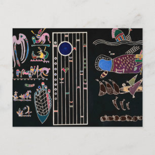 Unfinished Painting by Wassily Kandinsky Postcard