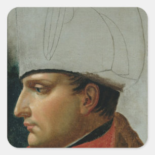 Unfinished Portrait of Napoleon I Square Sticker