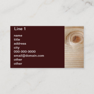 Unfinished Wood Brown Background Business Card