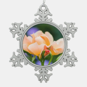 unfolding desire snowflake pewter christmas ornament