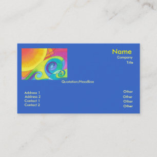 Unforgettable" Business Card Template