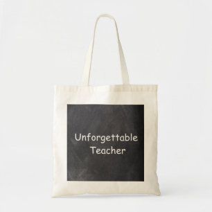 Unforgettable Teacher Chalkboard Design Gift Tote Bag