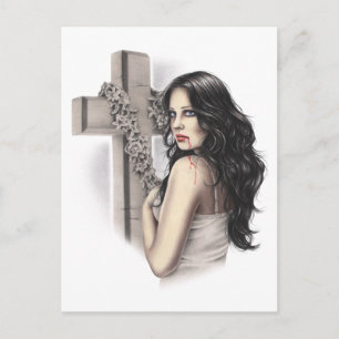 Unforgivable Sinner Vampire Postcard