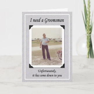 Unfortunate Groomsman Invitation