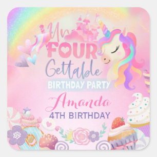 Unfourgettable Square Sticker