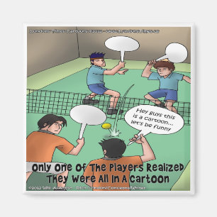 Unfunny Tennis Cartoon Funny Tees Cards Gifts Etc Magnet