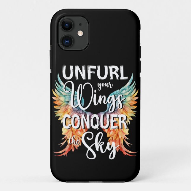 Unfurl your Wings Conquer the Sky, Colourful Case-Mate iPhone Case (Back)