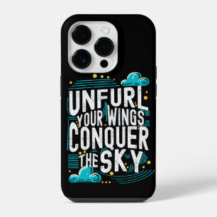 Unfurl your Wings Conquer the Sky Inspirational iPhone 14 Pro Case