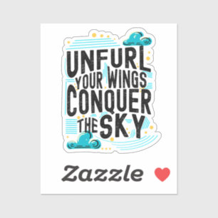 Unfurl your Wings Conquer the Sky Line Art Inspire