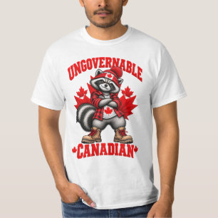 Ungovernable Canadian Racoon– Canada 2026 strong T-Shirt