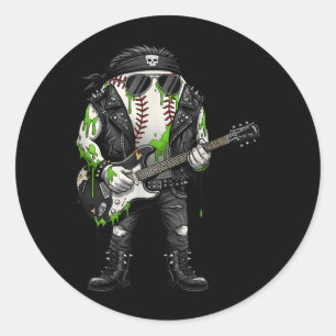 Ungovernment Agencyd Rocker Baseball Es Horror Classic Round Sticker