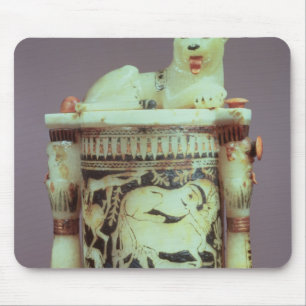 Unguent jar with a figure of a the king as a lion mouse pad